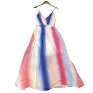 Rainbow maxi dress size Xl